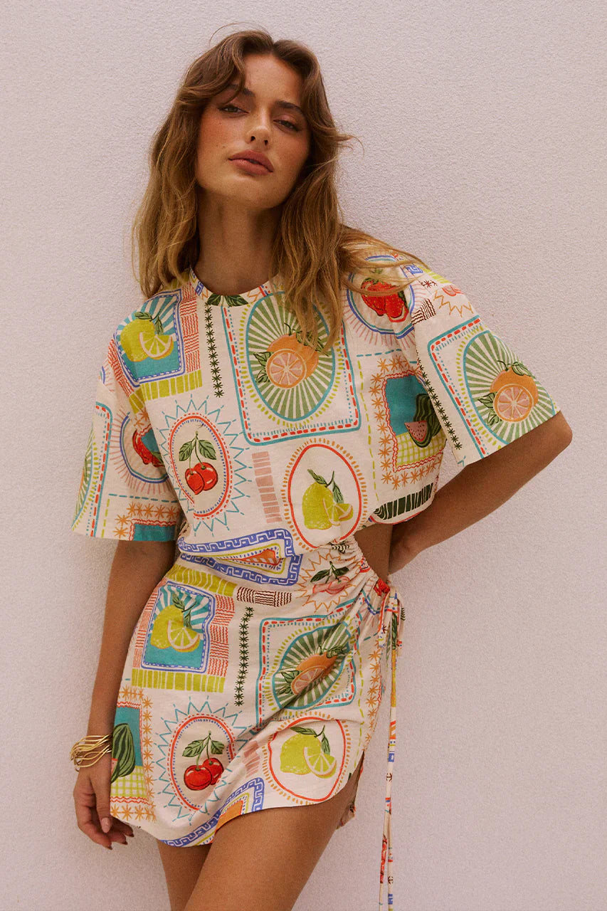 Linen Dress - Taormina Fruit by TENUI®