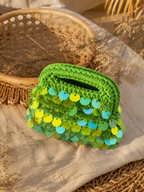Crochet Clutch – Ibiza Lime Green By TENUI®