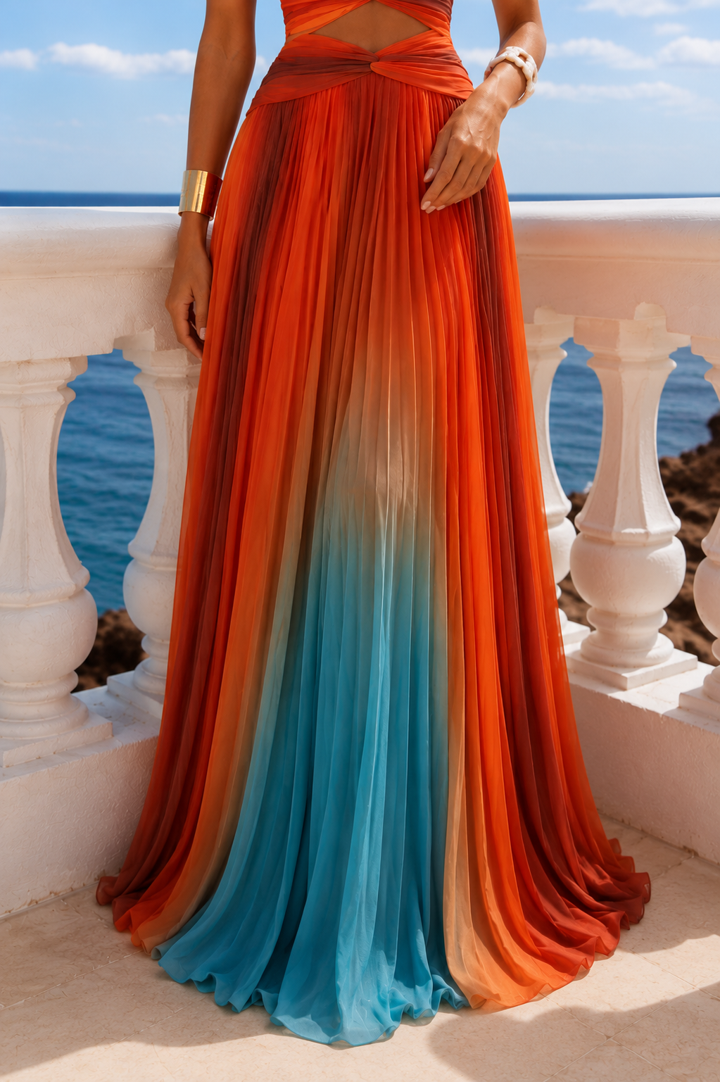 Maxi Dress - Santorini Sunset by TENUI®