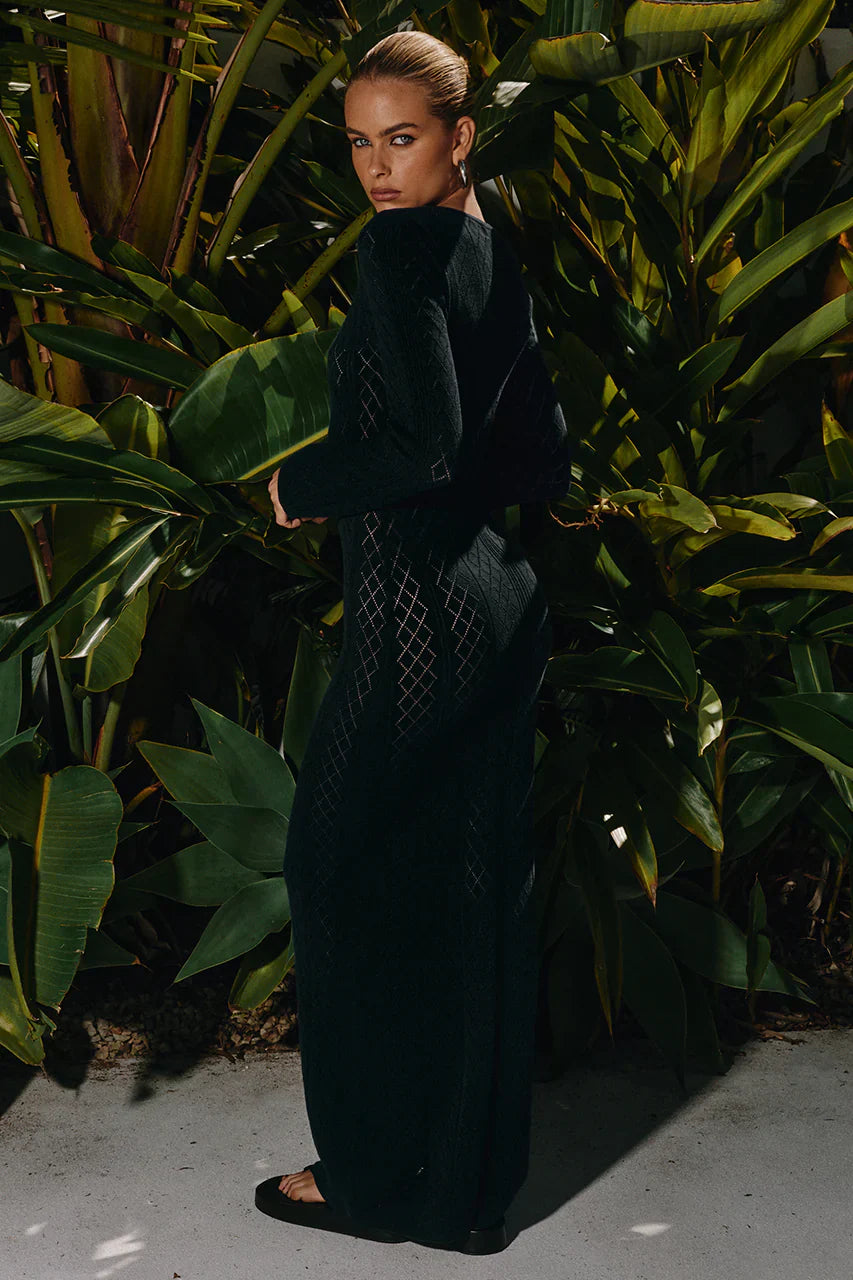 Knit Maxi Dress - Capri Noir by TENUI®